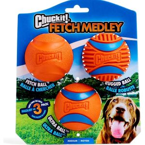 Chuckit Gen 3 Fetch Medley Dog Balls 47089